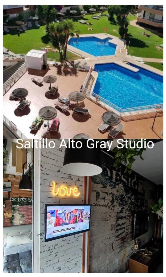Saltillo Alto Gray Studio. Vistas Al Mar Y Piscina Torremolinos Eksteriør bilde